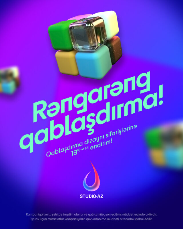 Rəngarəng qablaşdırma!